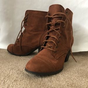 Charlotte Russe Suede Brown Boots